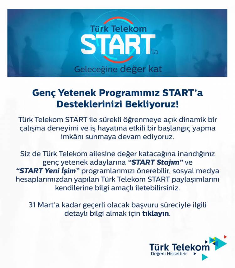 Türk Telekom Genç Yetenek Programı Start
